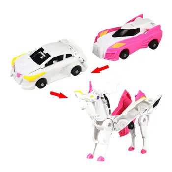 Naujas Deformuojamieji Derinant Žaislų Automobiliai Surinkti Į Flying Horse Paveikslas Puikiai Transformacijos Mini Robotas Automobilių Žaislai Vaikams