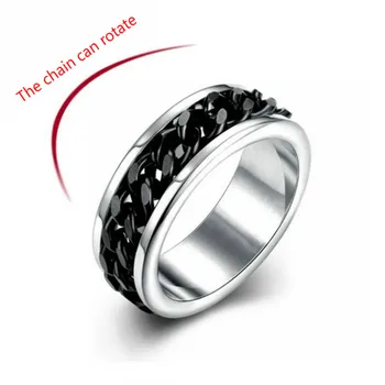 Naujas Mados Pasukti Žiedo Grandinės Žiedų, skirtų Moterų Vertino Žiedas Alaus Uncap Nerūdijančio Plieno Grandinės Žiedas Vyrų Butelio Atidarytuvas Žiedas