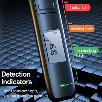 Naujas Nešiojamas Ne-Susisiekite su Alkoholio Kvapą Testeris, Skaitmeninis Ekranas USB Įkrovimo Breathalyzer Analizatorius Didelis Tikslumas