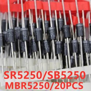Naujas originalus Schottky diodas 5A 250V SR5250 SB5250 MBR5250 HBR5250 20pcs/daug