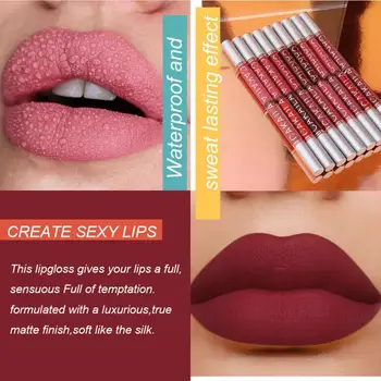 Naujokų Lūpų, Matinis Aksomo 36 Spalvų Lūpų Blizgesys Kosmetika, Dovana Ilgalaikis, Vandeniui Moterų Sexy Maquillage TSLM1