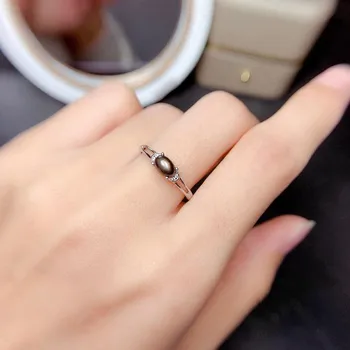 Naujos gamtos žvaigždės safyro žiedas 925 sidabro moterų žiedas yra puošni ir akį traukiantis šalies stiliaus papuošalai