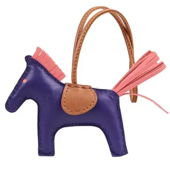 Nekilnojamojo odos grandines spalvinga mini arklys su kutas ponis paketų prižiūrėtojų raktinę moterų žavesio maišelio laikiklį pakabukas automobilių ornamentu keychains 2021