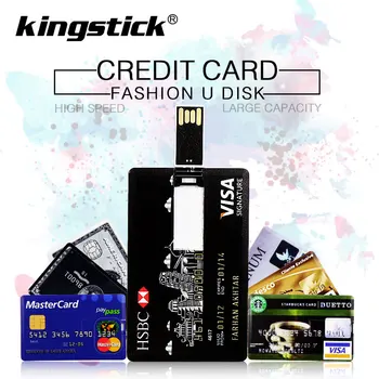 Nekilnojamojo Talpa Banko Kortelės, USB Atmintinės HSBC Meistras Kredito kortelė USB Flash Drive 64gb Pendrive 4GB 8GB 16GB 32GB pen diskas 128gb