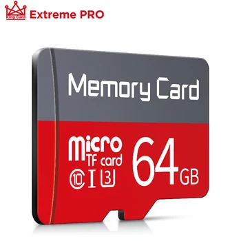 Nekilnojamojo talpos Micro sd kortelę 64GB 128 GB U3 UHS-3 32GB 16GB Class10 UHS-1 4 gb 8 gb 
