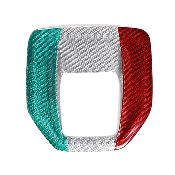 Nekilnojamojo Tricolor Anglies Pluošto Alfa Romeo Giulia 2017-2019 Automobilių Konsolė Pavarų Perjungimo Skydelio Dangtelį Apdaila