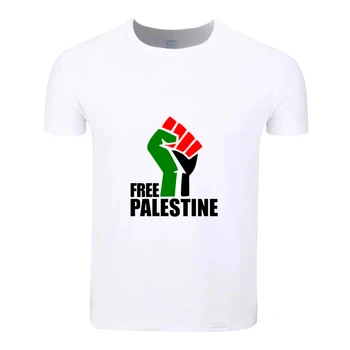 Nemokamai Palestinoje Didelis Dydis Medvilnės Studentų Vasaros T-Shirt Užsakymą Atsitiktinis Trumpas Rankovės Vyrų, Moterų, Berniukų, Mergaičių Marškinėliai Tees Vaikai Marškinėlius