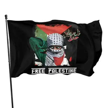 Nemokamai Palestinos Gazos Ruožo Palestinos Vėliavos Dydis Xs3Xl Punk Komiškas Laisvalaikio Naujo Dizaino Roko Vasaros Vėliava