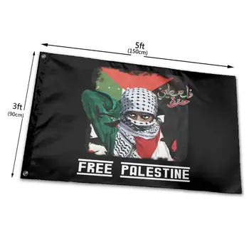 Nemokamai Palestinos Gazos Ruožo Palestinos Vėliavos Dydis Xs3Xl Punk Komiškas Laisvalaikio Naujo Dizaino Roko Vasaros Vėliava