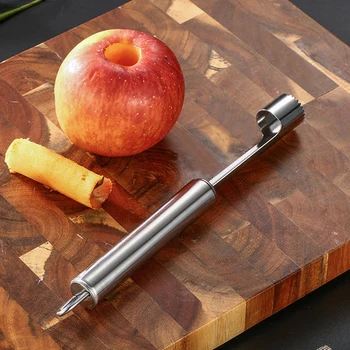 Nerūdijančio Plieno Apple Corer Vaisių Sėklų Branduolių Valiklis Kriaušių, Obuolių Corer Sėjamoji Peilis Peilis Virtuvės Dalykėlių Vaisių Ir Daržovių Įrankiai
