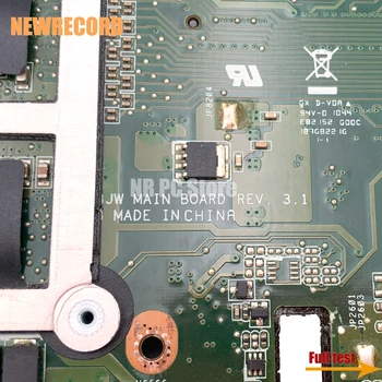 NEWRECORD 60-N0UMB1000 60-N0UMB1200 Nešiojamojo kompiuterio motininė Plokštė, Skirta ASUS G73JW REV: 3.1 Ne Integruotą DDR3 su 4 RAM slot Pagrindinės plokštės