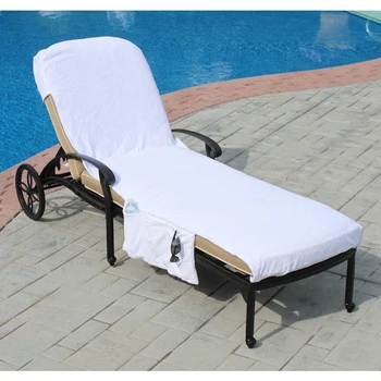 Nešiojamų Paplūdimio Kėdės Padengti Paplūdimio Lova, Kėdė, Uždenkite Rankšluosčiu Kišenėje Vasaros Baseinas Saulės Lauko Veikla Sodas