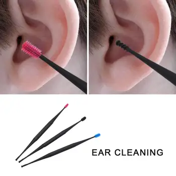Nešiojamų Saugus Ear Cleaner Daugkartinio naudojimo Spiralės Galvos Minkštas Rūdžių įrodymas, ausų sierą Valiklis Namo Asmens Valymo Reikmenys, Reikmenys