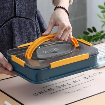 Nešiojamų Studentų Priešpiečių Dėžutė Nerūdijančio Plieno Sandarus Bento Boxs Uždaromos Maisto Konteineryje Ableware Sriuba Taurės Kempingas Essentials