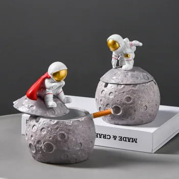 NORTHEUINS Dervos Astronautas Ashtrey Figūrėlės Šiaurės Kosmonautas Statula, Namų Dekoravimo Reikmenys, Interjero Kalėdų Dekoro