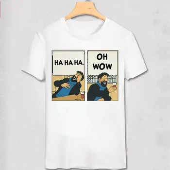 Nuotykiai Tentenas Marškinėliai nuotykių filmas Tentenas T-shirt prancūzijos Klasikinis Manga tentenas Marškinėliai tentenas berniukas atspausdinta tee vyrams