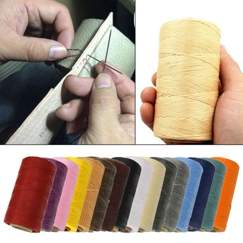 Oda Pasidarė 1mm 18 spalvų Patvarus Metrų odos siuvimo, Mezgimo string sriegis sriegis Spalvotų už kryželiu siuvinėjimo