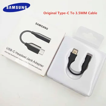 Originalios Samsung Ausinės, Audio Kabelis USB C Tipo 3,5 MM Ausinių Lizdas Adapteris, Skirtas 