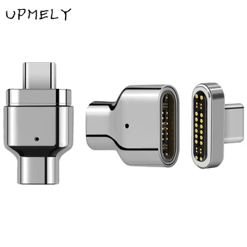 Originalus Upmely 24pins Magnetinio USB C Adapter Type C Jungtis PD 100W Didelės Spartos 10Gbp/s Duomenų Laidas C Įkrovimo Kabelis