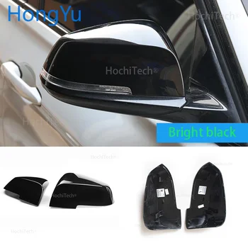 Pakeisti originalaus automobilio galinio vaizdo veidrodėlio dangtelį šviesus aukštos kokybės juoda veidrodžio dangtelis, BMW 1 Serijos, F20 F21 2012-2018