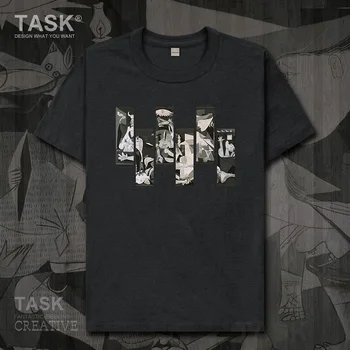 Pasaulyje žinomų tapybos serija t-shirt Picasso Naujų Meno Tapybos Guernica trumpomis rankovėmis drabužius medvilnės vasaros Harajuku Streetwear