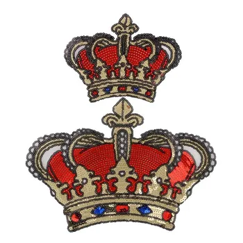Pavadinimas Logotipas Pleistras Crown, Ketaus ant Dėmės Urmu Drabužių Red China Priedai 