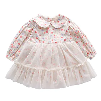 Pavasarį vaikai mergina kūdikių drabužiai gėlių suknelė, kostiumas mergaičių, kūdikių drabužiai vaikams gimtadienio princess tutu suknelė suknelės