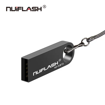 Pen drive USB 2.0 64GB 32GB USB Flash Drive 16GB 8GB Pen Drive USB Stick Vandeniui Metalo Usb flash Realias galimybes