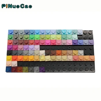 PINUOCAO 3024 Plonas 1x1 Blokai 100vnt/maišas Pikselių Dažymo Medžiagų Suderinama su Visų Prekės ženklo 