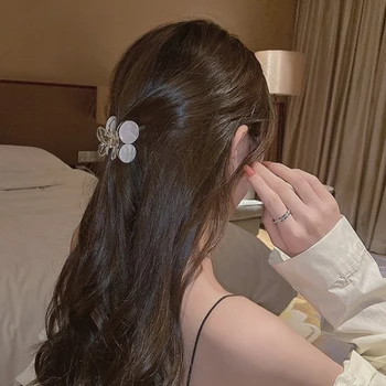 Plaukų Letena Įrašą Apkaba, Skirta Moterų Mergina Camellia Žiedų Gėlių, Bananų Pearl Korėjos Rankų Darbo Mada Galvos Priedai
