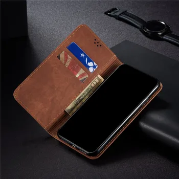 Prabanga Denim Modelis Odos Flip Case For Xiaomi Poco X3 NFC X2 C3 F2 Pro Atveju Magnetinio Piniginės Knygos Viršelio Apsaugos Fundas