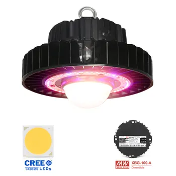Pritemdomi CXB3590 COB LED Grow Light Visą Spektrą 100W 3500K LED Augalų Auga Lempos forIndoor Palapinė Šiltnamiuose Hydroponic Augalų