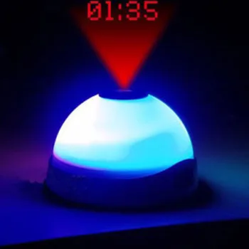 Projekcijos Metu, Naktį Šviesos diodų (LED) Ekranas Vaikų Kambarys Vaikams, Mini Laikrodis Spalvos pasikeitimą, Signalizacija