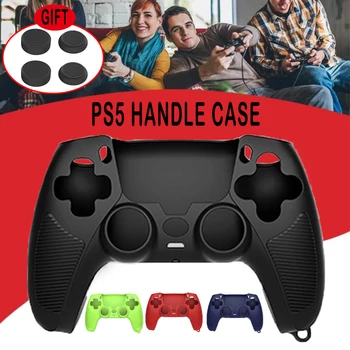 PS5 Gamepad Silikoninis Apsauginis Apvalkalas Rankena, neslystantis Dirželis Apsaugos Atveju Padengti Playstation5 Valdiklio Priedai