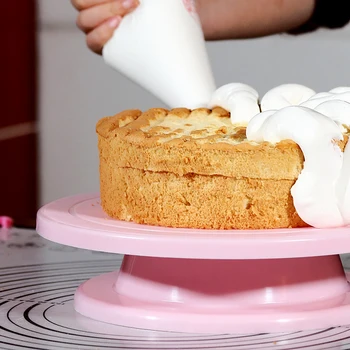 Pyragas Ratas Sukasi priešslydžio sistema Apvalus Tortas Stovi Tortas Dekoravimo Priemonės Tortas Sukamasis Stalas Virtuvėje 