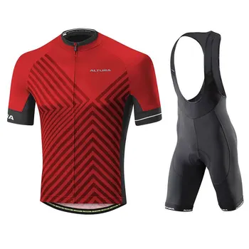 Raudona dviračių džersis greitai-džiovinimo dviračių džersis sporto profesinės vasaros trumpas rankovėmis palaidinukė kostiumas