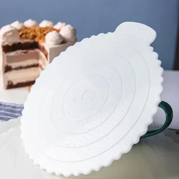 Raundas Mousse Cake Lentos Kilimėlis Daugkartinio Naudojimo Plastikiniai Cupcake Desertas Rodo Dėklas Bazę, Konditerijos Kepimo Priedai Pyragas Papuošalai Įrankis