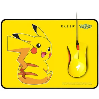 Razer Pokemon Pikachu tik DeathAdder Esminius Žaidimų Pelė + Mouse pad set