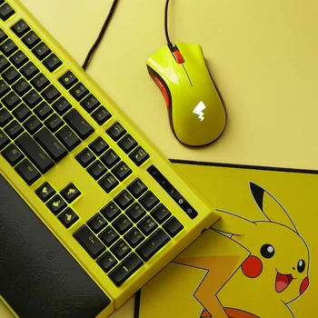 Razer Pokemon Pikachu tik DeathAdder Esminius Žaidimų Pelė + Mouse pad set