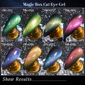 RBAN NAGŲ Cat Eye Nagų Gelis lenkijos Chameleonas Magnetinio UV Gelio Lako, 7ml 5D Violetinė Mėlyna Mirkti Off UV LED Manikiūro, Nagų Dailės Dizaino