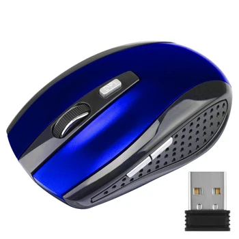Reguliuojamas DPI Pelės 2.4 GHz bevielė Pelė 6 Mygtukai Optinės Žaidimų Pelės Žaidėjus Belaidės Pelės USB Imtuvas PC Kompiuteris