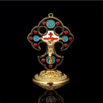 Religinių Ortodoksų Bažnyčios Jėzaus Kryžius, Statula, Religinių Ortodoksų Bažnyčios Kryžiaus Apdailos, Kalėdų Dovanos, 90x55mm