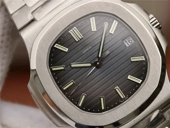 Replika vyriški Laikrodžiai Patk Philippe 5711R Mechaninė Automatinė Prabangos Prekės ženklo Žiūrėti Aukščiausios kokybės Naujos Mados Atsitiktinis Juoda Rinkimo