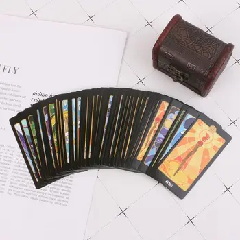 Rider Taro Kortos Su Spalvinga Dėžutė Paslaptinga Būrimą Astrologija Stalo Žaidimas H053