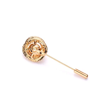 RINHOO Klasikinis Elegantiškas Spiraliniai Lynai Gėlių Auksinės Sagės Unisex Juvelyrikos Shell Perlų Ilgą Adatą Sagė Pin Mados Dovana Broche