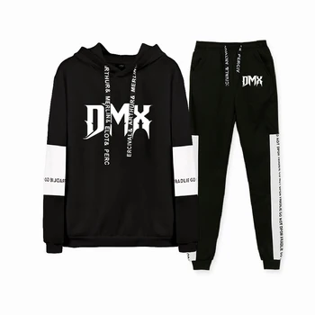 Rip DMX Hoodie Unisex Tracksuit Dviejų dalių Komplektas Hoodie+Sweatpants Moterų, Vyrų Rinkiniai Harajuku Mados Drabužių Streetwear