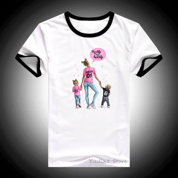 Ropa mujer 2019 super mama marškinėlius moteris, motina ir dukra, ir sūnus, print t-shirt 80s 90s 