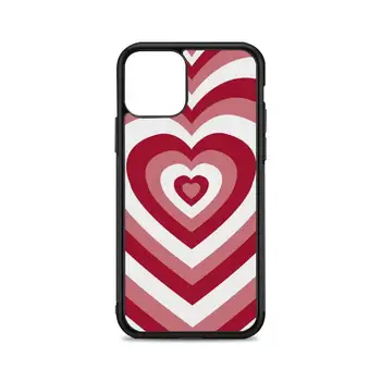 Rožinės spalvos balta raudona meilės širdis Telefono dėklas skirtas iPhone 12 mini pro 11 XS Max X XR 6 7 8 plius SE20 Aukštos kokybės TPU silicon cover