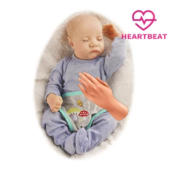 RSG Bebe Atgimsta Lėlės 20 Cm levi Miega Gyvas Naujagimis Mielas Reborn Baby Audiniu Kūno Lėlė Su Širdies Dovana Žaislas