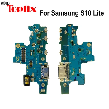 Samsung Galaxy S10 Lite USB Įkrovimo lizdas Flex Kabelis S10 Lite USB Doko Kištuką Prijunkite Valdybos atsarginės Dalys
